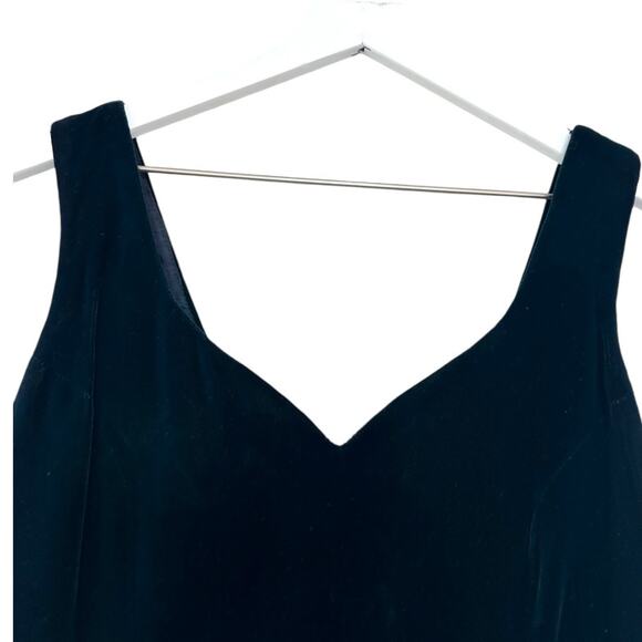 Vintage Zum Zum Velvet Mini Dress Size 9 Green Glitter Baroque Detail - Picture 6 of 12